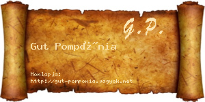 Gut Pompónia névjegykártya